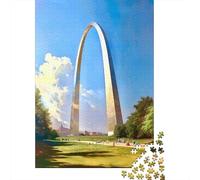 Puzzle Da 1000 Pezzi Per Adolescenti St. Louis Gateway Arch Puzzle Per Adulti Giochi Per Famiglie Decorazione Da Parete Regali Unici Per Compleanno E Natale 52x38cm/1000pcs