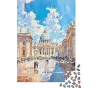 Puzzle Da 1000 Pezzi Per Adolescenti St. Peter's Basilica in Vatican City Puzzle Per Adulti Giochi Per Famiglie Decorazione Da Parete Regali Unici Per Compleanno E Natale 70x50cm/1000pcs