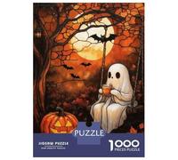 Puzzle Da 1000 Pezzi Per Adolescenti Stained Glass Ghost And Coffee Under The Moon Puzzle Per Adulti Giocattoli Antistress Regalo Di Compleanno Divertimento A Casa Attività, 70x50cm/1000pcs