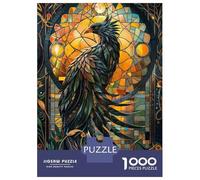 Puzzle Da 1000 Pezzi Per Adolescenti Stained Glass Phoenix Puzzle Per Adulti Giochi Rilassanti Analisi E Logica Regali Unici Per Compleanno E Natale 70x50cm/1000pcs