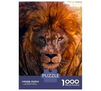 Puzzle Da 1000 Pezzi Per Adolescenti Stalking Lion in Tall Grass Puzzle Per Adolescenti Gioco Rompicapo Regalo Per Donne Sfida Da Completare 52x38cm/1000pcs