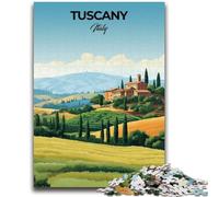 Puzzle da 1000 pezzi per adolescenti, stampa di viaggio in Toscana e Italia, puzzle per adolescenti, gioco stimolante, ideale come regalo per tutta la famiglia (26x38cm)