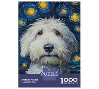 Puzzle Da 1000 Pezzi Per Adolescenti Starry Canine Night Puzzle Giochi Rilassanti Analisi E Logica Riduzione Dello Stress Regali 52x38cm/1000pcs