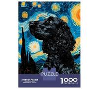 Puzzle Da 1000 Pezzi Per Adolescenti Starry Cocker Spaniel Puzzle Per Adulti Giochi Rilassanti Decorazione Per La Casa Per Compleanno, Natale 52x38cm/1000pcs