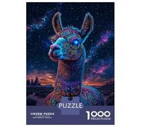 Puzzle Da 1000 Pezzi Per Adolescenti Starry Llama Majesty Puzzle Per Adulti Fai Da Te Giocattoli Sfida Difficile Regali Per Amici E Familiari 70x50cm/1000pcs