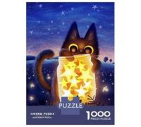 Puzzle Da 1000 Pezzi Per Adolescenti Stars And The Kitten Puzzle Per Adulti Giochi Rilassanti Assemblaggio Di Modelli Regalo Di Compleanno, Regali, 70x50cm/1000pcs