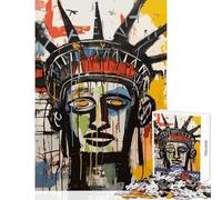 Puzzle da 1000 pezzi per adolescenti Statua della Libertà Astratto Stile Basquiat Decorazione per la casa Giocattoli Opera d'arte Regalo Giochi rilassanti con pezzi completamente incastrati