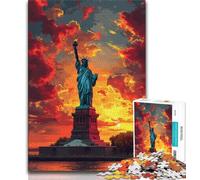 Puzzle da 1000 pezzi per adolescenti Statua della Libertà colorata puzzle da 1000 pezzi per adolescenti Relax Games è l'ideale come regalo per tutta la famiglia (26x38cm)