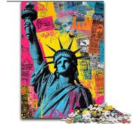 Puzzle da 1000 pezzi per adolescenti, Statua della Libertà, giocattolo educativo intellettuale decomprimente, ideale come regalo per tutta la famiglia dimensioni 50x75cm