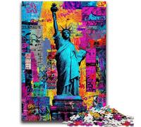 Puzzle da 1000 pezzi per adolescenti Statua della Libertà Gioco educativo Sfida Giocattolo Decorazione da parete Regali unici per compleanno e Natale 50x75cm