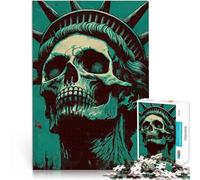 Puzzle da 1000 pezzi per adolescenti Statua della libertà non morta Antistress Sfida difficile offerte come regali per tutta la famiglia 75x50cm
