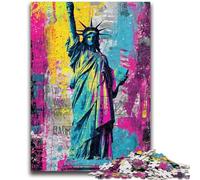 Puzzle da 1000 pezzi per adolescenti Statua della Libertà per ragazzi dai 14 anni in su Sfida educativa Attività divertenti a casa, regali di compleanno, regali di viaggio 26x38cm