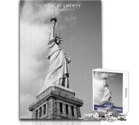 Puzzle da 1000 pezzi per adolescenti Statua della Libertà Rompicapo Giochi per famiglie Analisi e logica Giocattolo Decorazione da parete Dimensioni 38x52cm