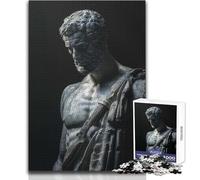 Puzzle da 1000 pezzi per adolescenti, statua di Ercole stoico, accogliente, rilassante, giocattolo da gioco avanzato con taglio di precisione, dimensioni 50x75cm