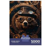 Puzzle Da 1000 Pezzi Per Adolescenti Steampunk Animal Bear Puzzle Per Adolescenti Giochi Per Famiglie Sfida Difficile Regali Di Compleanno E Unici 70x50cm/1000pcs