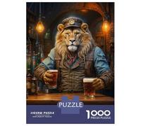 Puzzle Da 1000 Pezzi Per Adolescenti Steampunk Craft Beer Lion Puzzle Per Adulti Antistress Giocattoli Decorazione Da Parete Regali Di Compleanno E Unici 52x38cm/1000pcs