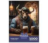 Puzzle Da 1000 Pezzi Per Adolescenti Steampunk Craft Beer Ox Puzzle Per Adulti Giochi Rilassanti Regalo Di Compleanno Regali Unici Per Compleanno E Natale 52x38cm/1000pcs
