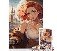 Puzzle da 1000 pezzi per adolescenti Steampunk Sexy Anime Donna Decorazione per la casa Giocattoli Regali di compleanno Gioco impossibile per compleanno Natale Dimensioni 50x75cm