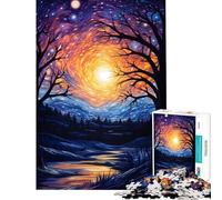 Puzzle da 1000 pezzi per adolescenti stelle danzanti nella notte puzzle per adulti gioco pratico antistress gioco stimolante regalo (dimensioni 38x52cm)