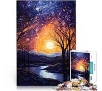 Puzzle da 1000 pezzi per adolescenti Stelle della notte danzante Sfida di gioco educativo giocattolo Gioco educativo per compleanno e Natale 75x50cm