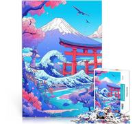 Puzzle da 1000 pezzi per adolescenti Stile giapponese 1 Giocattoli educativi per l'apprendimento Giochi per famiglie Un'opera d'arte 52x38cm