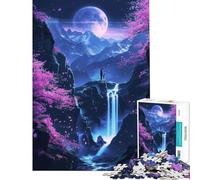 Puzzle da 1000 pezzi per adolescenti stile giapponese neon fantasy stimola la mente gioco impegnativo ma rilassante adatto a partire dai 14 anni (38x52cm)