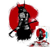 Puzzle da 1000 pezzi per adolescenti stile giapponese vintage samurai gioco rompicapo educativo ottimo regalo per giochi decorazione per la casa (dimensioni 38x52cm)