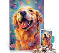 Puzzle da 1000 pezzi per adolescenti Stile Golden Retriever Giochi educativi Decorazione della casa è ideale come regalo per tutta la famiglia 75x50cm