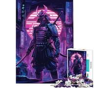 Puzzle da 1000 pezzi per adolescenti stile retrò guerriero samurai gioco divertente e coinvolgente per coltivare la pazienza regalo per donne e uomini divertente e spiritoso (dimensioni 38x52cm)