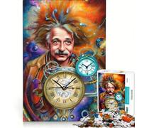Puzzle da 1000 pezzi per adolescenti stile steampunk Einstein giocattolo decorativo da parete regalo di compleanno per rafforzare l'amore tra le coppie 38x26cm