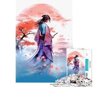 Puzzle da 1000 pezzi per adolescenti stile vintage giapponese divertente e coinvolgente ideale per coltivare la pazienza Regalo perfetto per donne e uomini divertente e spiritoso (dimensioni 38x26cm)
