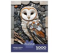 Puzzle Da 1000 Pezzi Per Adolescenti Stone Owl Mosaic Art Puzzle Giochi Rilassanti Ma Divertenti E Spiritosi Regalo Di Compleanno, Regali, 70x50cm/1000pcs