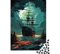 Puzzle Da 1000 Pezzi Per Adolescenti Stormy Night Sailing Adventure Puzzle Per Adulti Giochi Rilassanti Decorazione Per La Casa Regali Di Compleanno E Unici 52x38cm/1000pcs