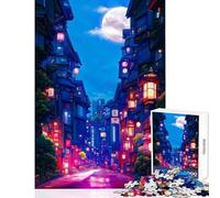 Puzzle da 1000 pezzi per adolescenti Strade di Neon Giocattoli antistress Regalo di compleanno Giochi educativi interessanti Riduzione dello stress Dimensioni 50x75cm