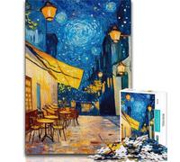Puzzle da 1000 pezzi per adolescenti Strade sotto il cielo notturno Puzzle da 1000 pezzi interessante riduzione dello stress Interazione genitore-figlio 38x26cm