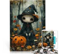 Puzzle da 1000 pezzi per adolescenti Strega fantasma Bohoo Per il divertimento in famiglia con pezzi completamente interconnessi di forma casuale 38x26cm