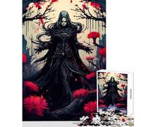 Puzzle da 1000 pezzi per adolescenti Strega Oscura nella Foresta Cremisi Puzzle da 1000 pezzi per la decorazione della casa giocattoli idee regalo antistress (50x75cm)