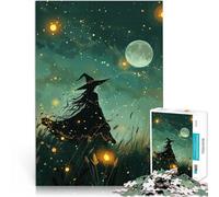 Puzzle da 1000 pezzi per adolescenti Strega tra le lucciole Gioco di famiglia antistress sfida difficile Collezione di artisti, Belle arti 52x38cm