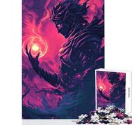 Puzzle da 1000 pezzi per adolescenti Stregone oscuro con sfera di potere Giocattolo educativo Ottimi regali e giocattoli Giochi rilassanti Aiutano l'esercizio del cervello Dimensioni 38x52cm