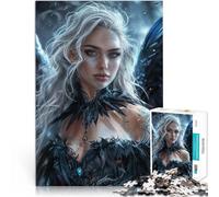 Puzzle da 1000 pezzi per adolescenti Succubo di ghiaccio incantevole Difficile e sfidante con pezzi completamente interconnessi di forma casuale 75x50cm