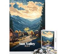 Puzzle da 1000 pezzi per adolescenti Sun Valley USA paesaggio giocattoli antistress idee regalo gioco per famiglie allena il cervello e le mani dimensioni 50x75cm