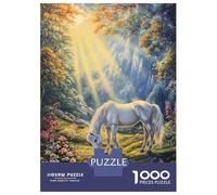 Puzzle Da 1000 Pezzi Per Adolescenti Sunlit Meadow Horses Puzzle Per Adulti Giochi Rilassanti Perfetto Per Decorare E Fare Regali A Tutta La Famiglia 70x50cm/1000pcs