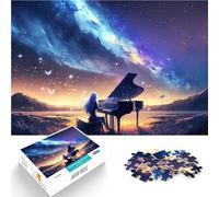 Puzzle da 1000 pezzi per adolescenti Suonare il pianoforte giocattoli educativi per l'apprendimento Gioco educativo per compleanno e Natale 38x26cm