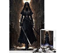 Puzzle da 1000 pezzi per adolescenti suora guerriera giocattoli fai da te regali per donne e uomini gioco pratico collezione di artisti belle arti dimensioni 38x26cm