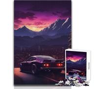 Puzzle da 1000 pezzi per adolescenti Super Car to The Mountain Rompicapo Giochi per famiglie Decorazione per la casa Giocattoli antistress Dimensioni 38x26cm
