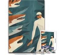 Puzzle da 1000 pezzi per adolescenti Supereroi e squali Gioco pratico Regali per donne Giocattoli antistress Dimensioni 38x26cm