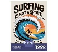 Puzzle Da 1000 Pezzi Per Adolescenti Surfing Is A State of Mind Puzzle Per Adulti Gioco Pratico Decorazione Murale Regali Per Amici E Familiari 70x50cm/1000pcs