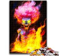 Puzzle da 1000 pezzi per adolescenti Sussurri del passato Teschio Difficile e impegnativo con poster abbinato e foglio di quiz per età 14 50x75cm