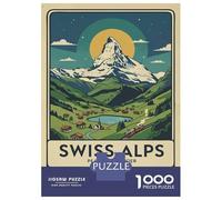 Puzzle Da 1000 Pezzi Per Adolescenti Swiss Alps Travel Puzzle Per Adulti Gioco Pratico Assemblaggio Di Modelli Per Compleanno, Natale 38x26cm/1000pcs