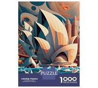 Puzzle Da 1000 Pezzi Per Adolescenti Sydney Opera House 1 Puzzle Per Adolescenti Gioco Pratico Un'opera D'arte Regali Unici Per Compleanno E Natale 38x26cm/1000pcs